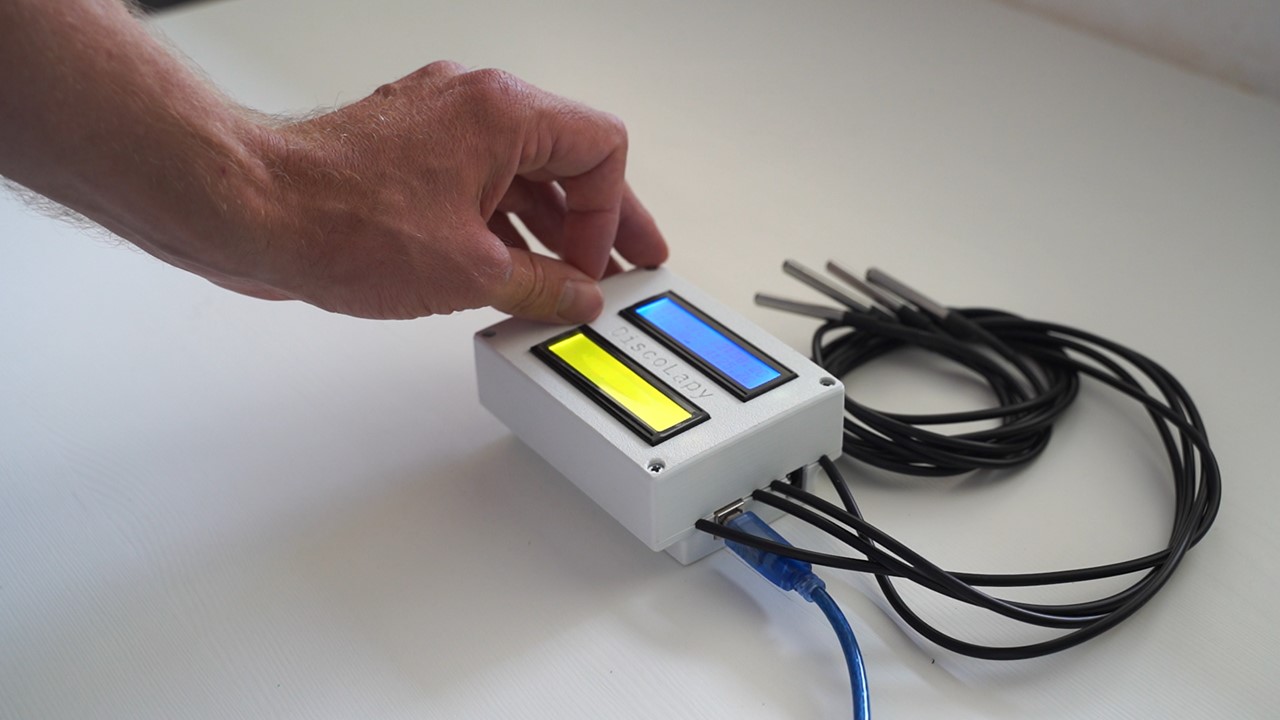 Housing for a 4 Channel Temperature Data Logger (DiscoLapy TDL V.1) 3D model
