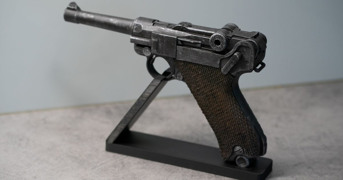 Luger P08 Stand by TrzaX | Download free STL model | Printables.com