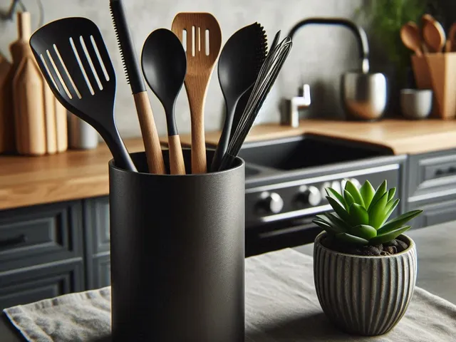 Modern Round Kitchen Utensil Holder