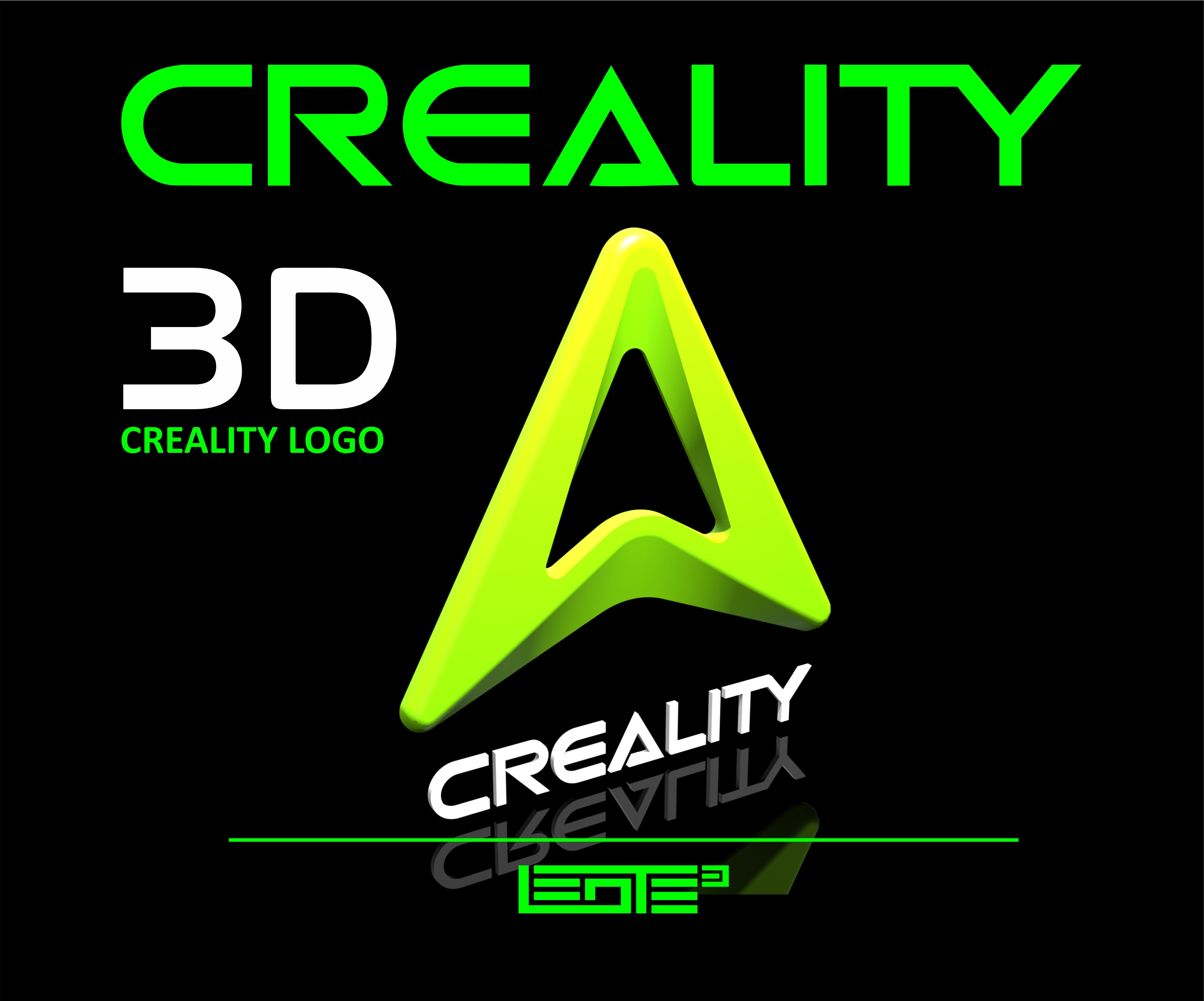 CREALITY LOGO & LETTERING by LEOTE3D | Download free STL model ...