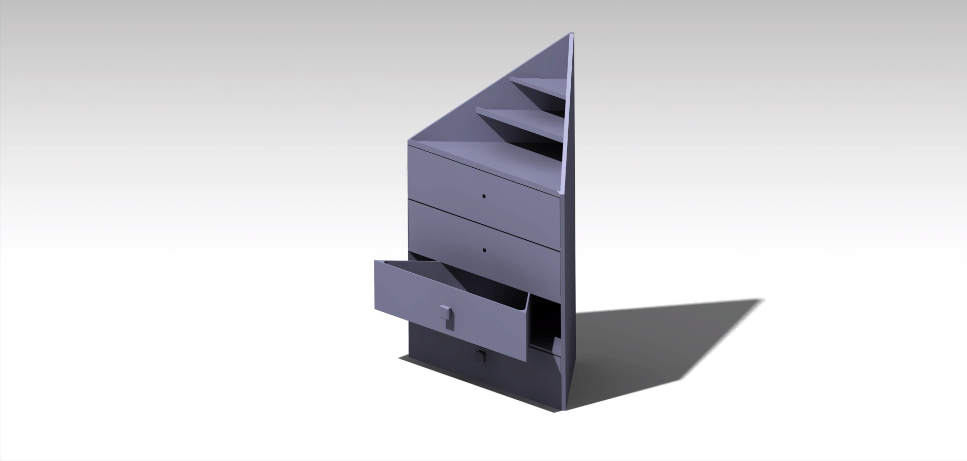 MODULAR STOCKABLE CORNER ORGANIZER