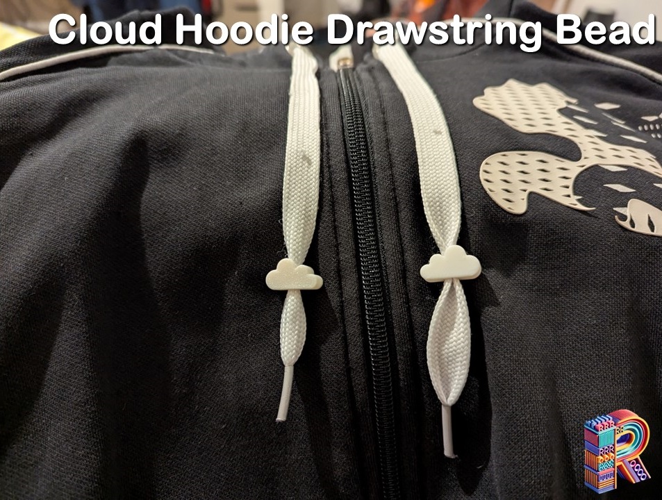 Cloud Hoodie Drawstring Bead