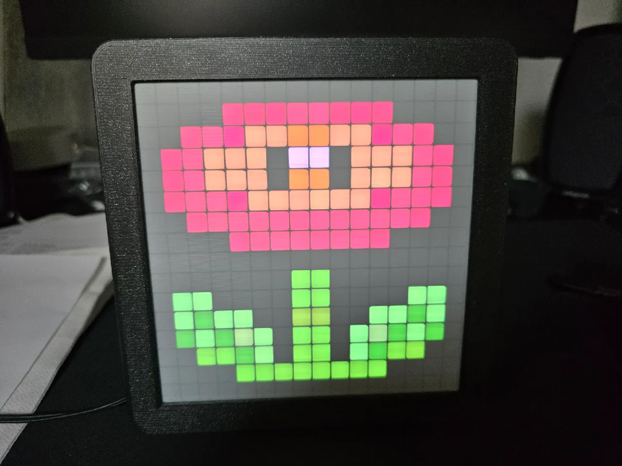 Pixel Art with 64 LED Matrix WS2812B - v2 - New led diffuser
