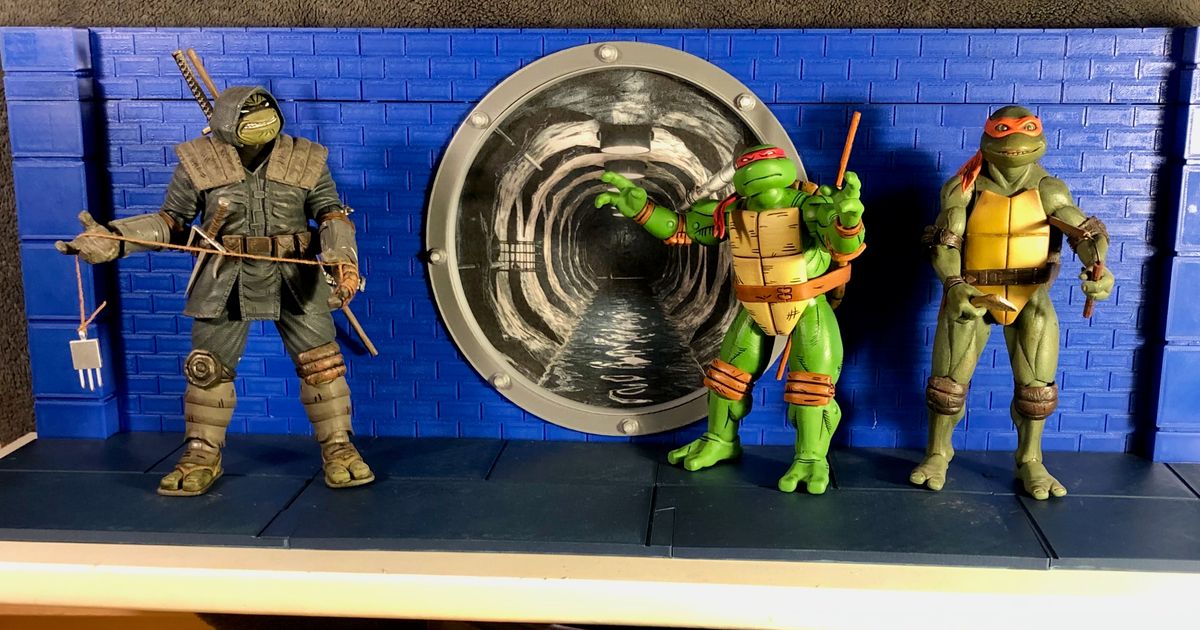 Sewer Shelf Diorama for Action FIgures by PunkWok Customs | Download ...