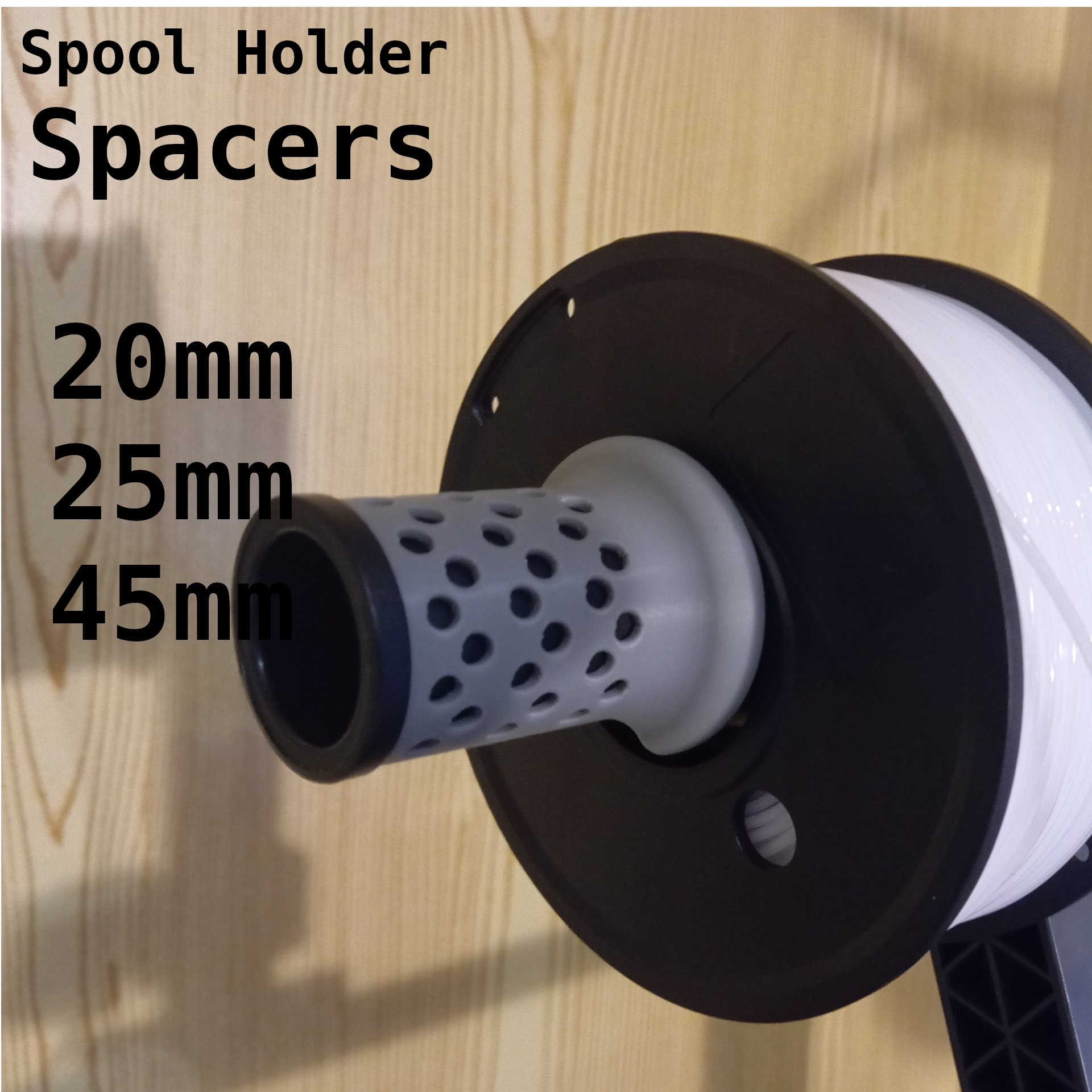 Ender Spool Holder Spacer Clamps By Moixo 