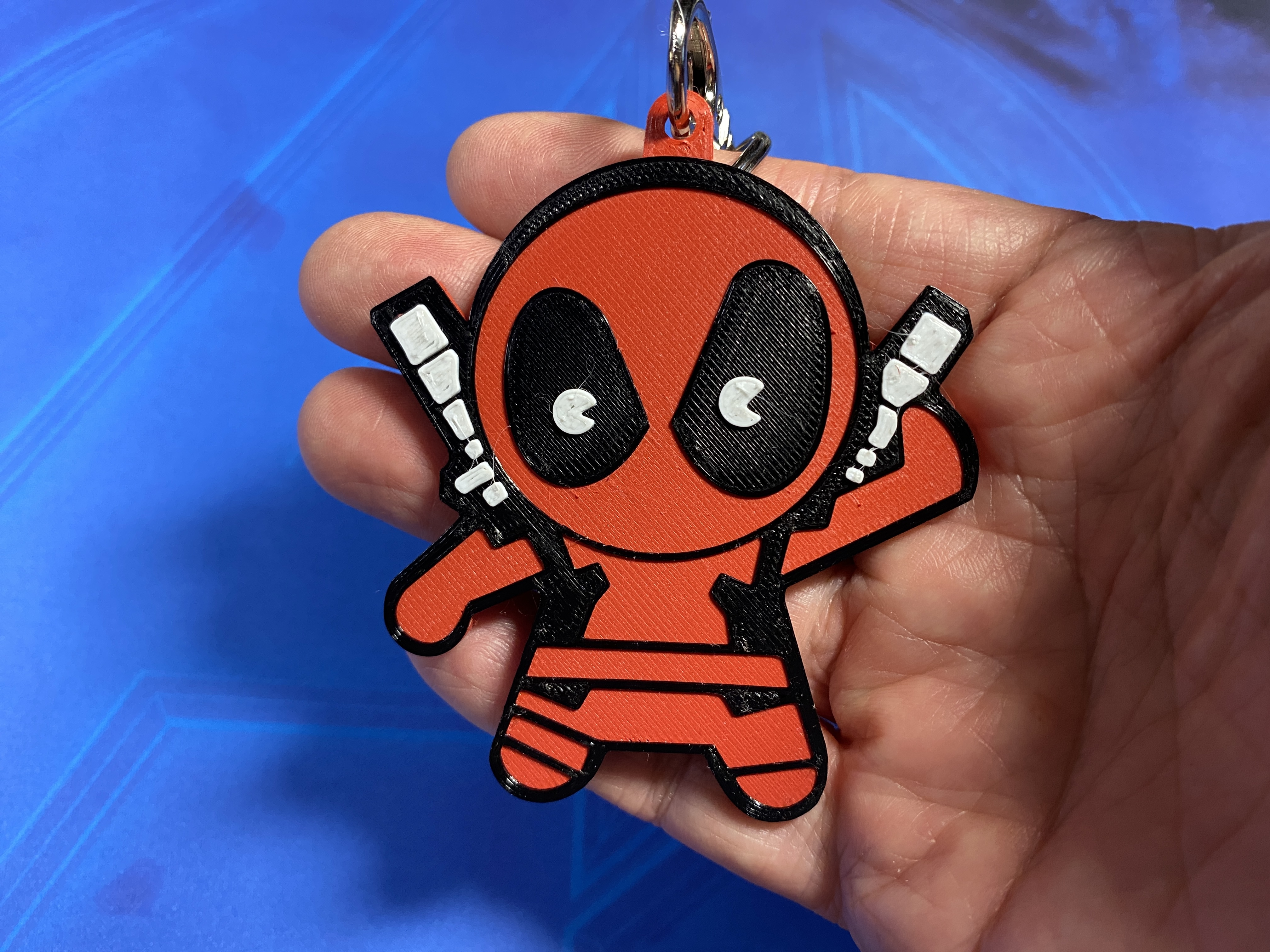 Miniatura 2 do modelo 3D Deadpool Chibi Keychains
