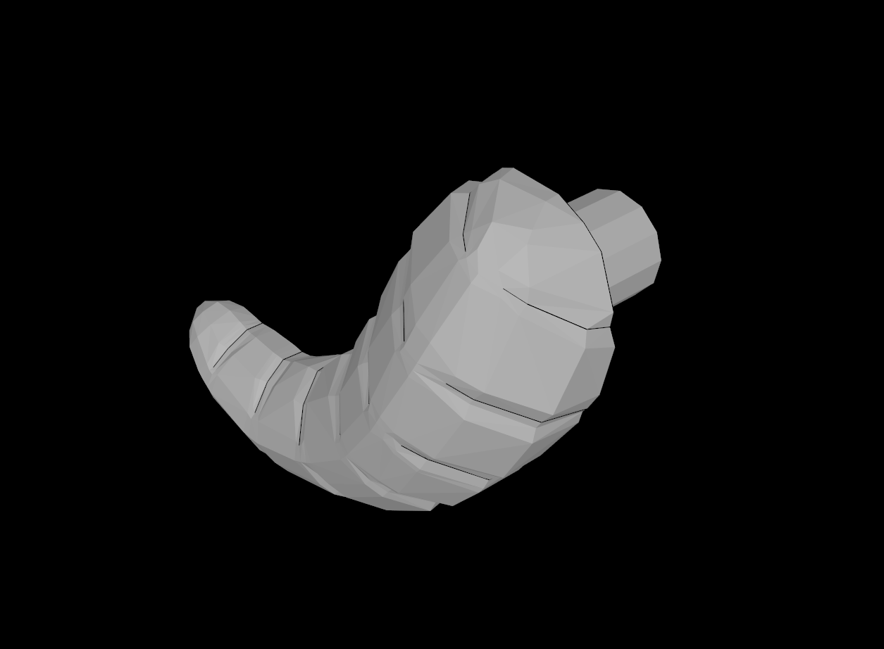 Lego Compatible (86057.dat) Tauntaun / Wampa Horn Left