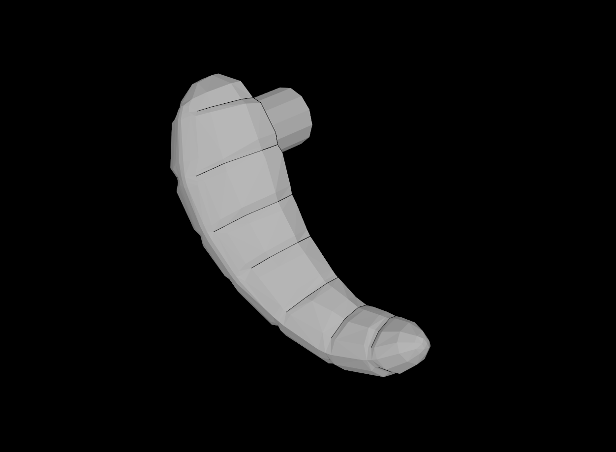 Lego Compatible (86058.dat) Tauntaun / Wampa Horn Right