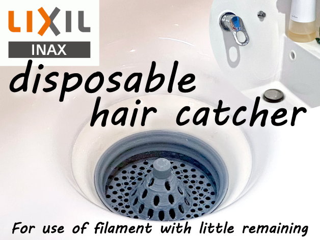 Disposable Hair Catcher LIXIL INAX // For use of filament with little remaining