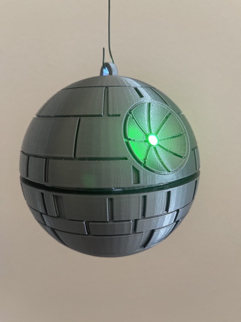 Death Star Christmas Ornament with LED por Tim Hatch | Descargar modelo ...