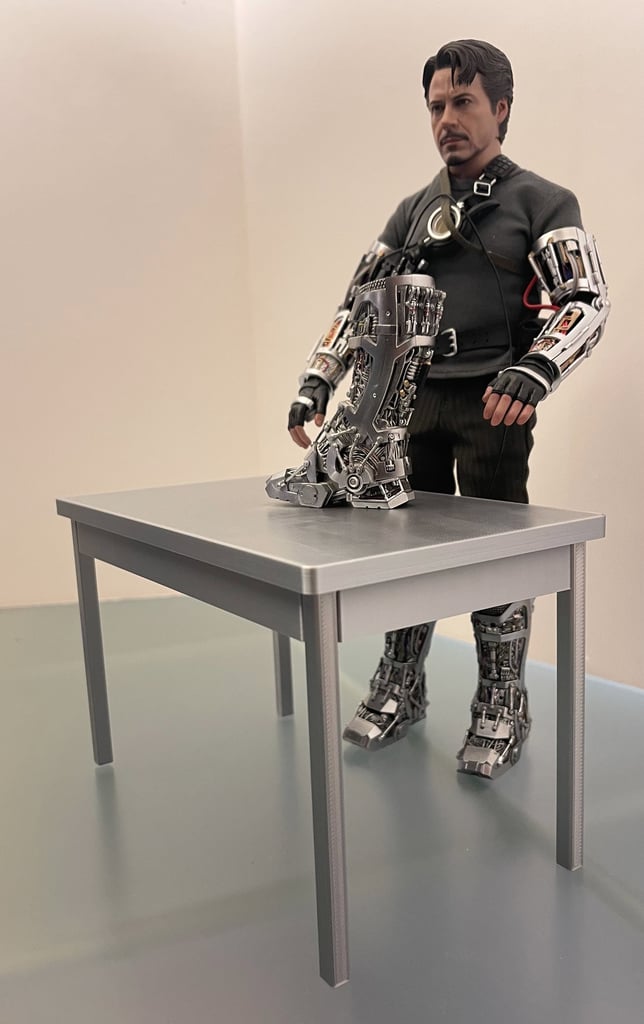 Metal Table - for HotToys 1:6 Scale Figures