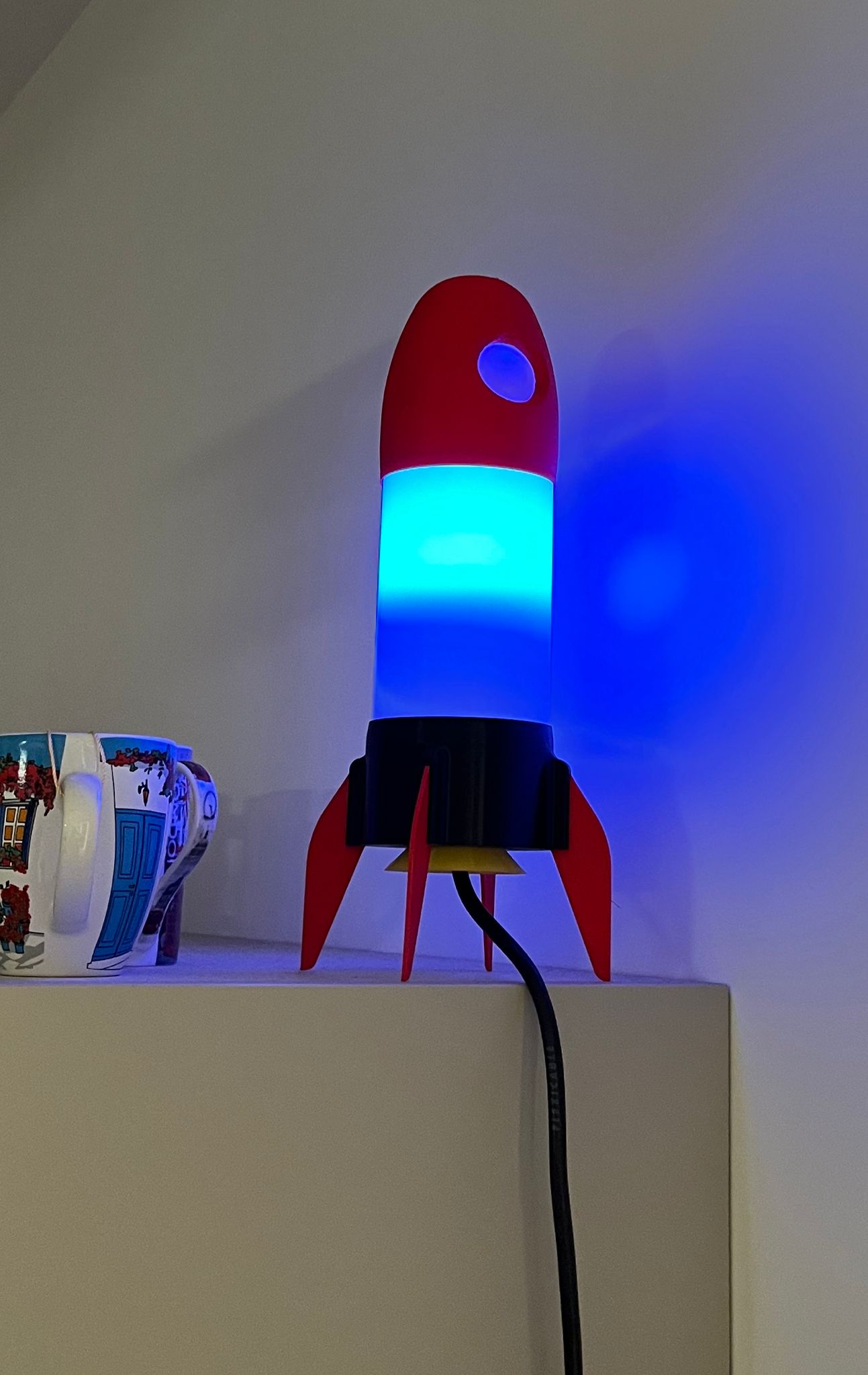 Miniatura 2 do modelo 3D Rocket lamp E27