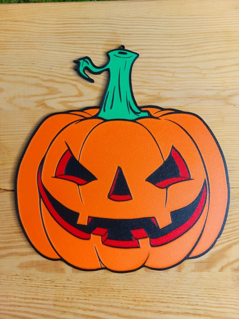 Halloween pumpkin window decoration