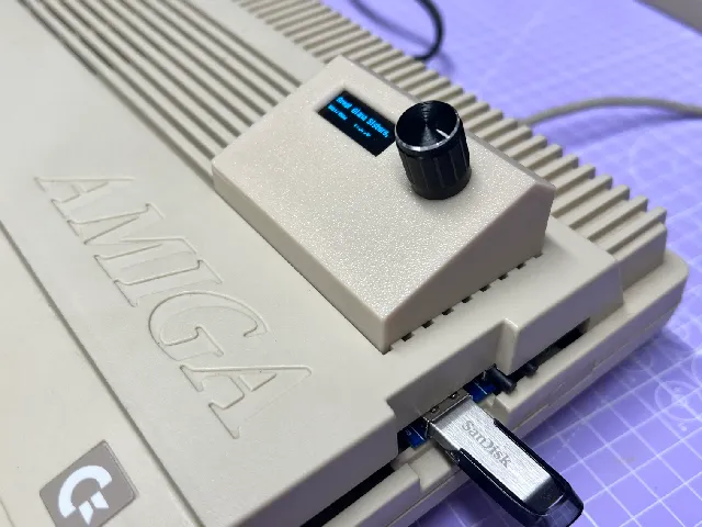 A500 GOTEK OLED Screen and Rotary Encoder Enclosure