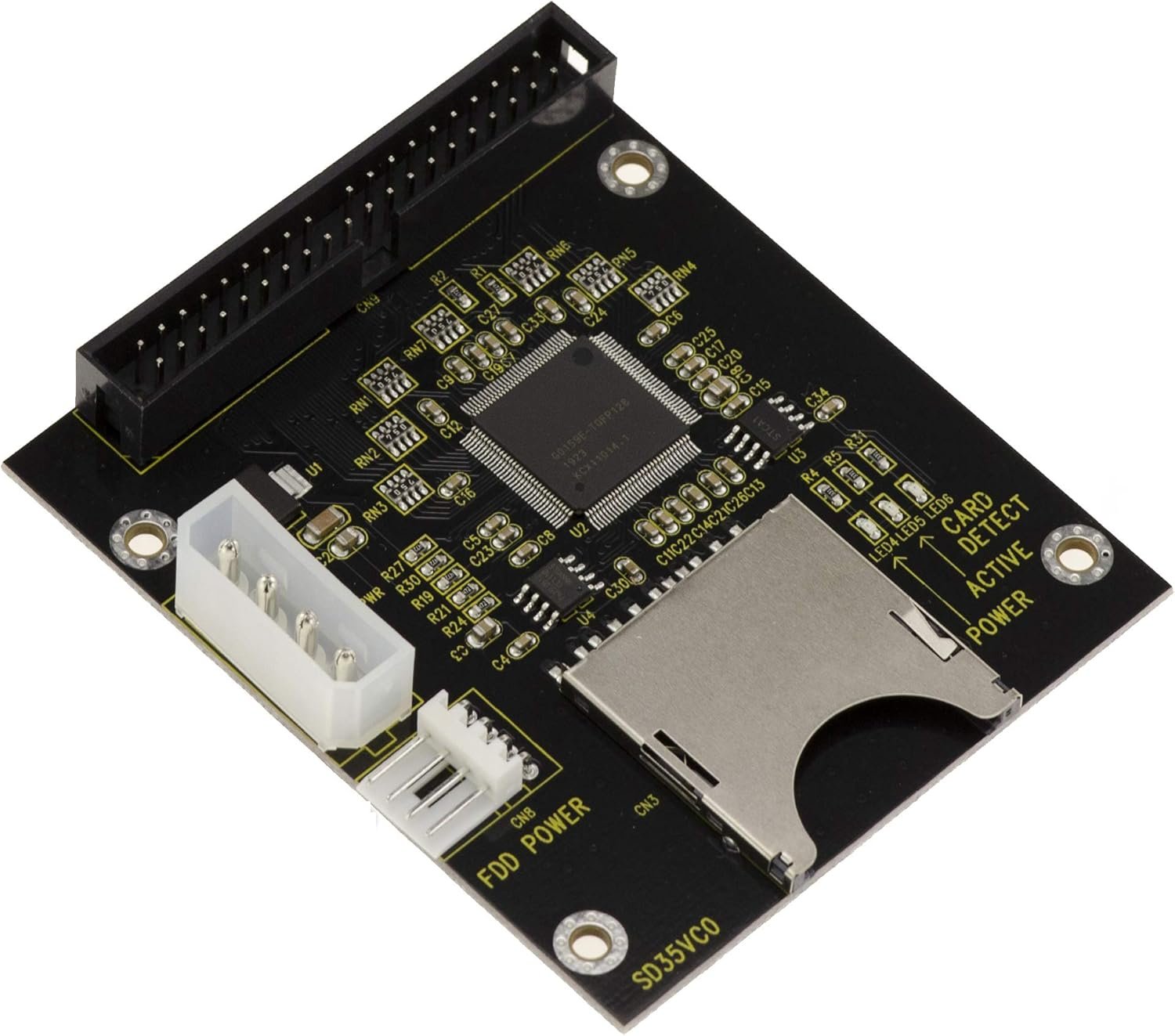 Caja para zócalo de disquetera para adaptador SD-IDE
