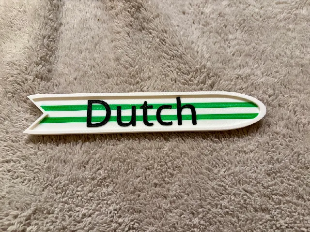 Surf Board Name Plate