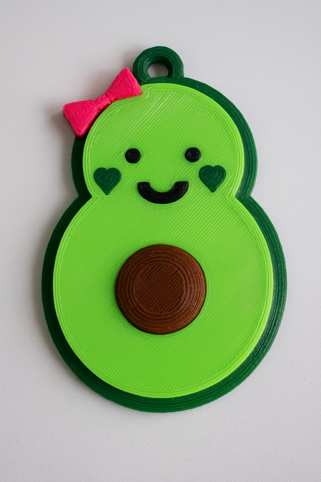Avocado Girl Keychain V2