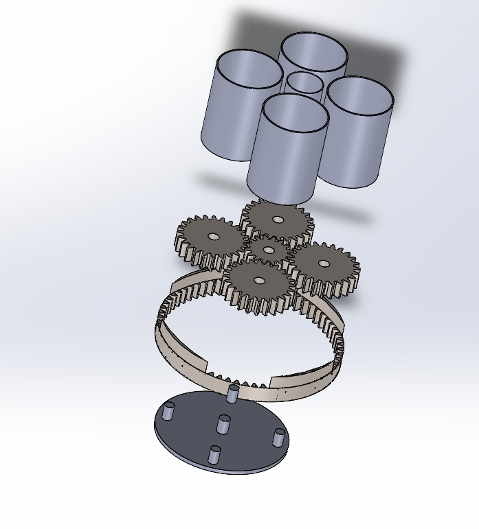 planetary gear pencil holder