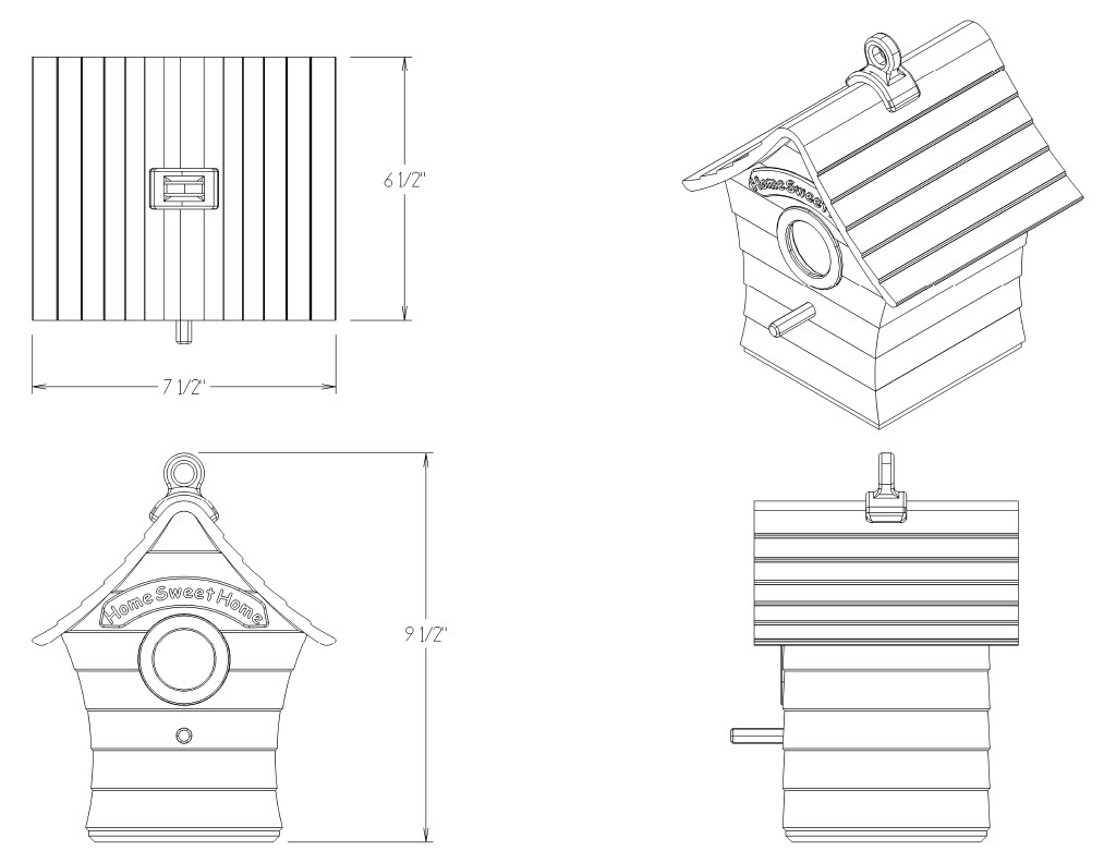 Traditional Birdhouse by Leehound | Download free STL model