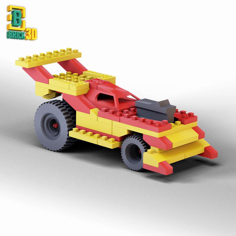 Drag Racer V1 - Brick3D set