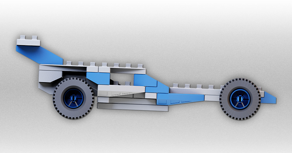 Dragster V2 - Brick3D set by Yavorh | Download free STL model ...