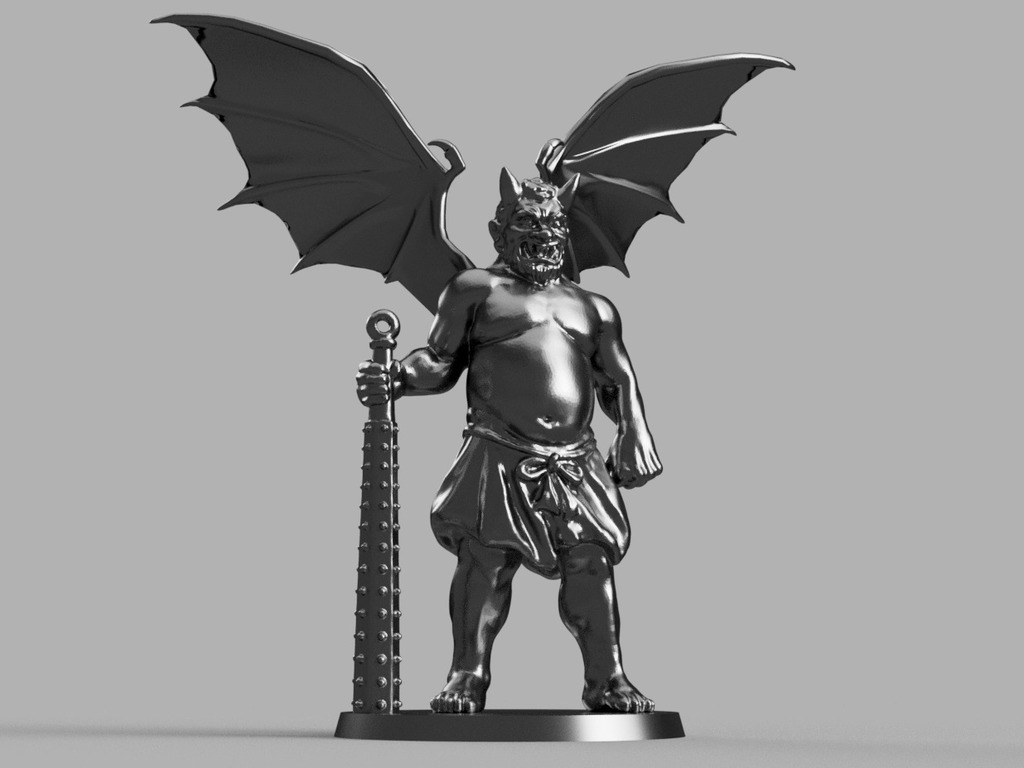 28mm Demon Prince Stand In w/ Wings