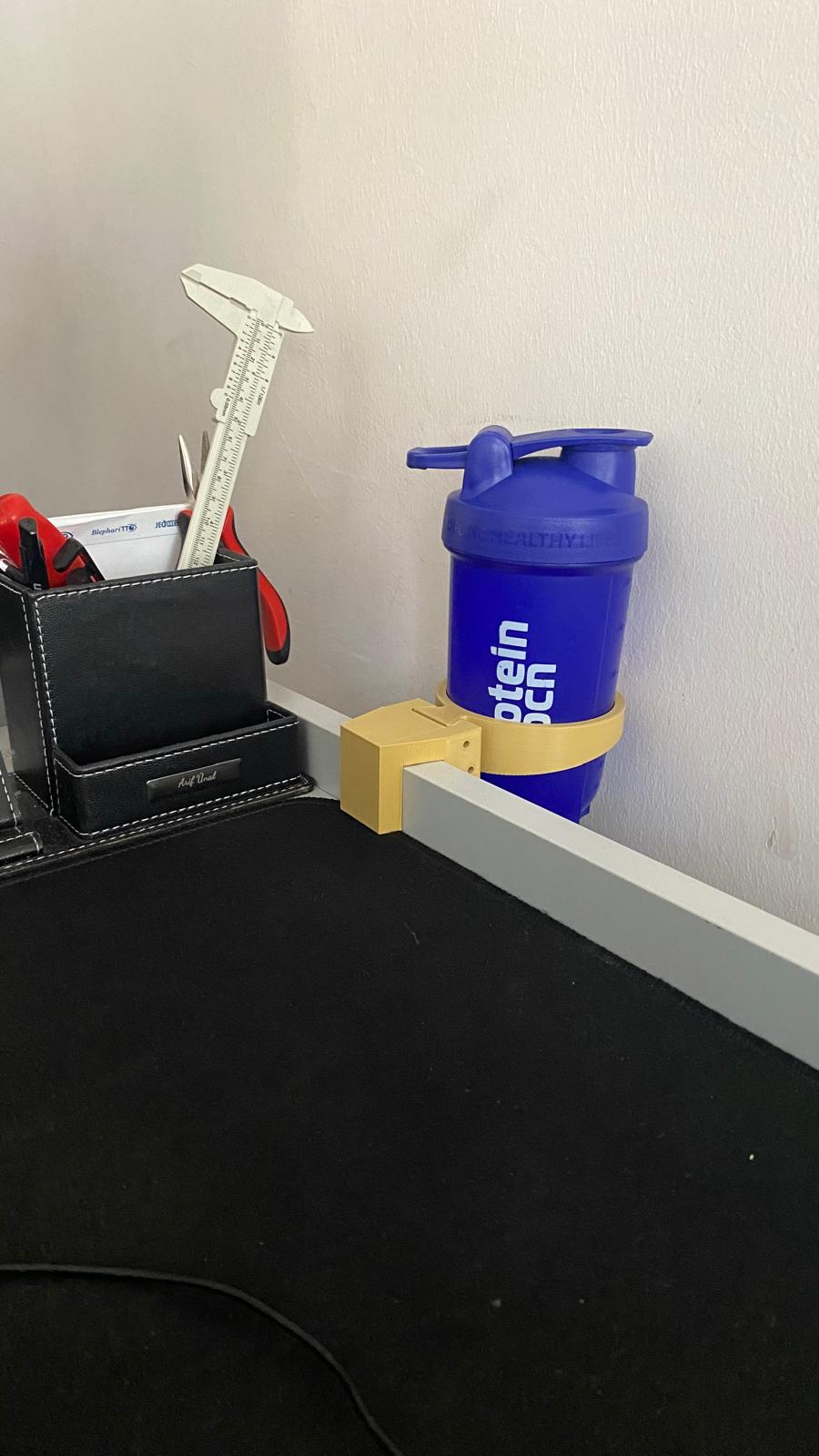 Desk Clamp Cup Holder (78mm) – Protein Shaker Holder