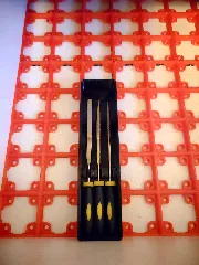 Gridfinity Needle File Tray for 3 Files