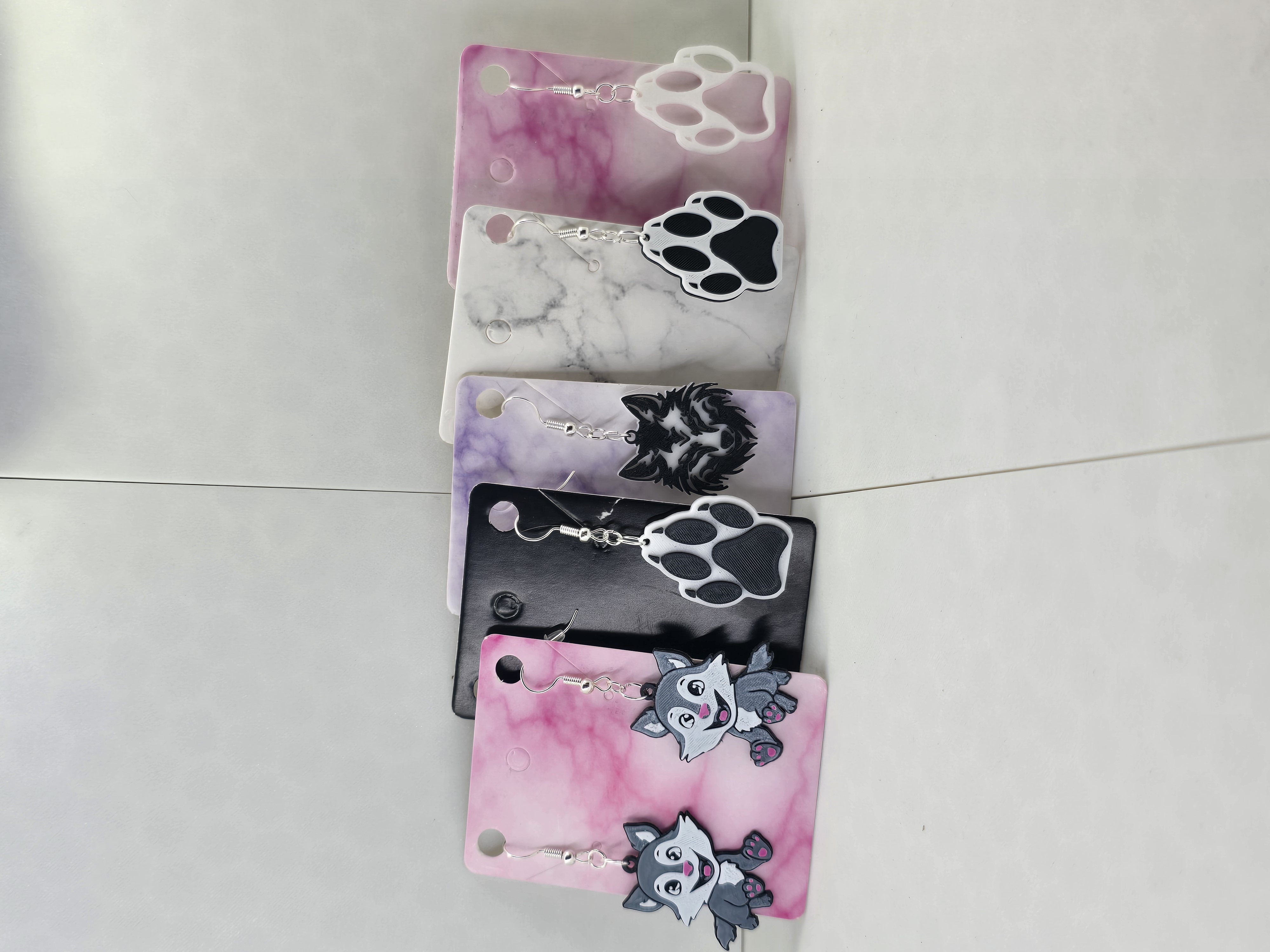 5 Wolf Earrings (Layered no AMS or MMU