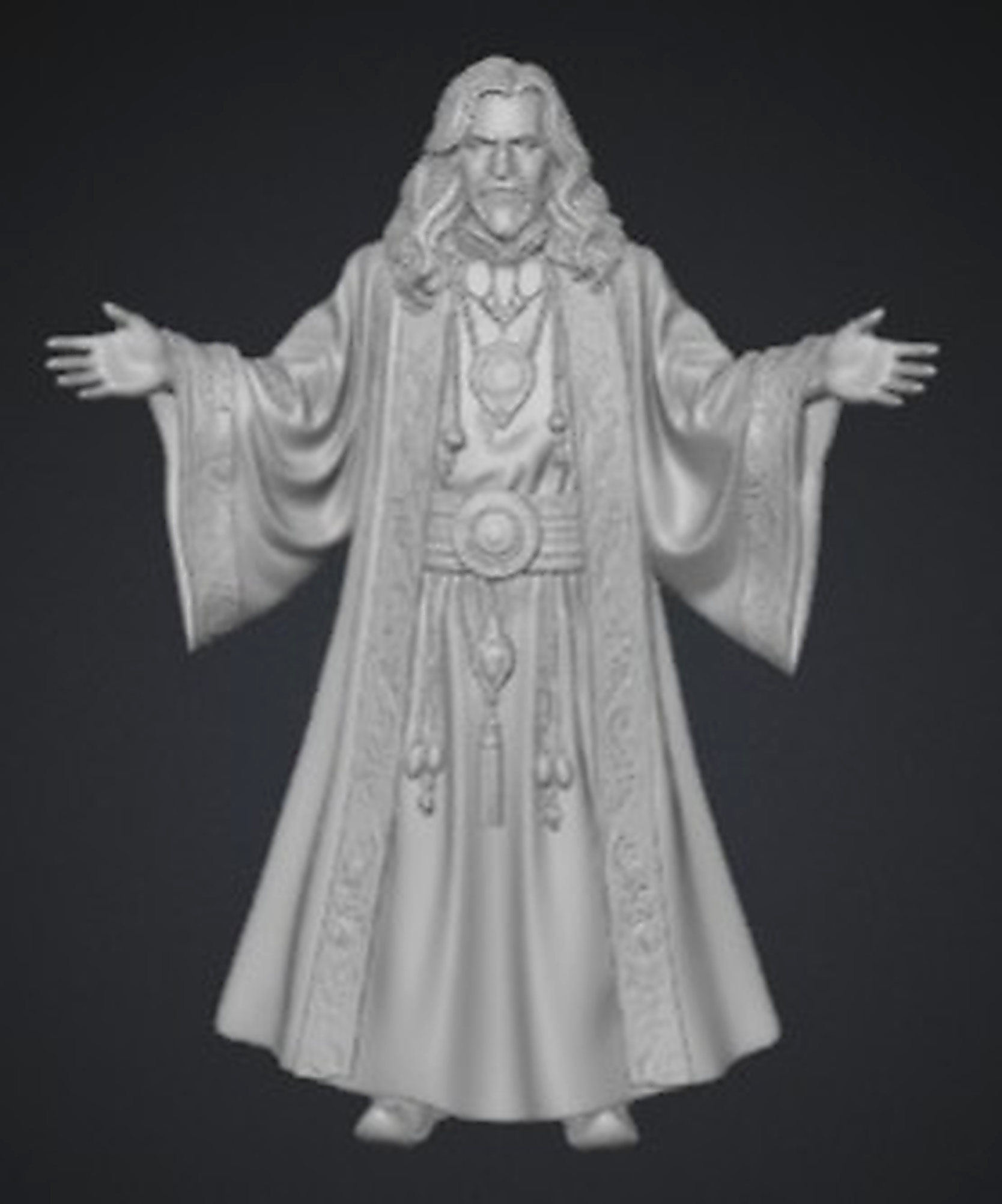 Eldran the Veiled Archon – High Fantasy Mystic Miniature (No Supports)