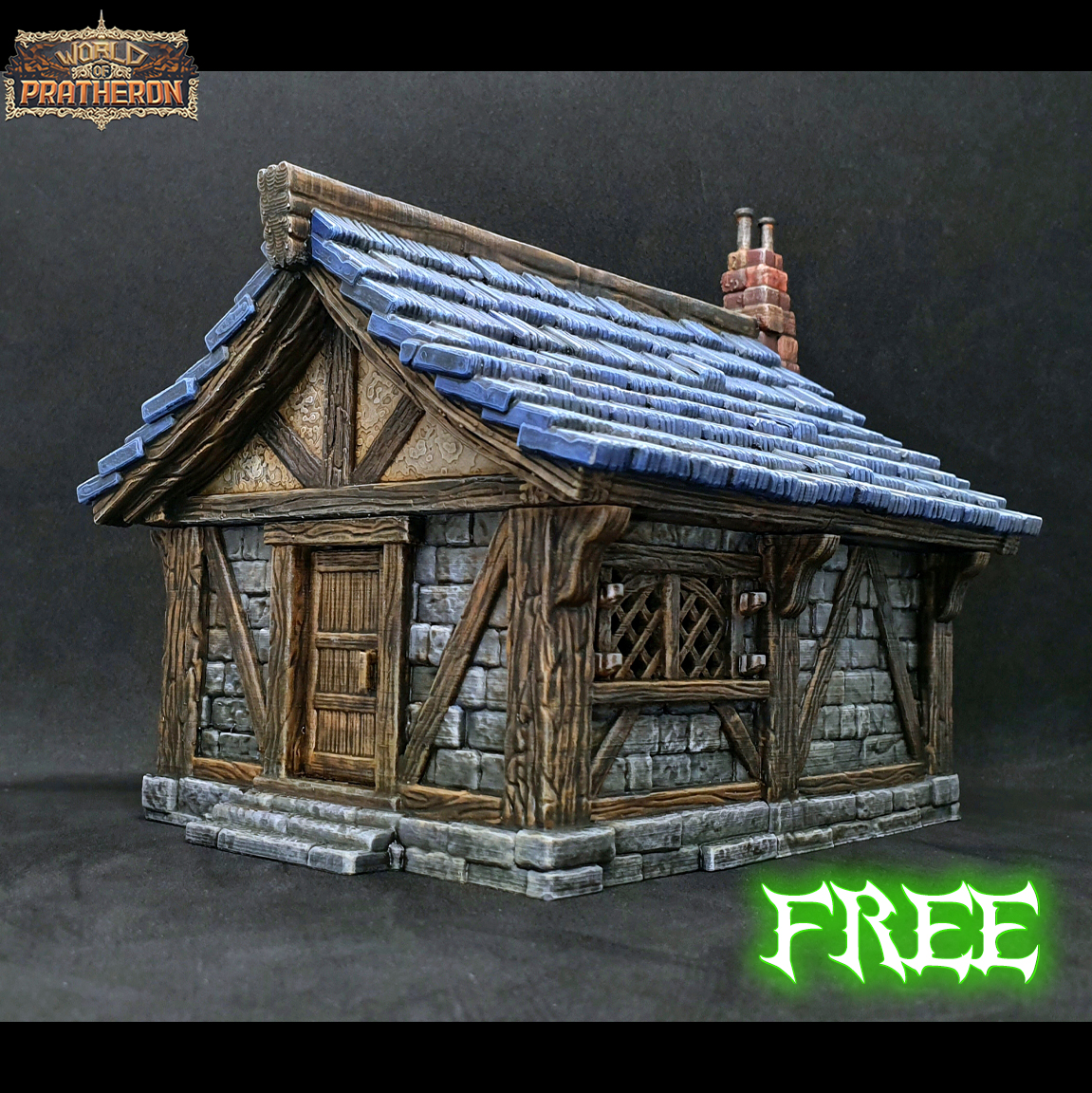Medieval Cottage – “Corven House” (28–32mm Terrain, No Supports)