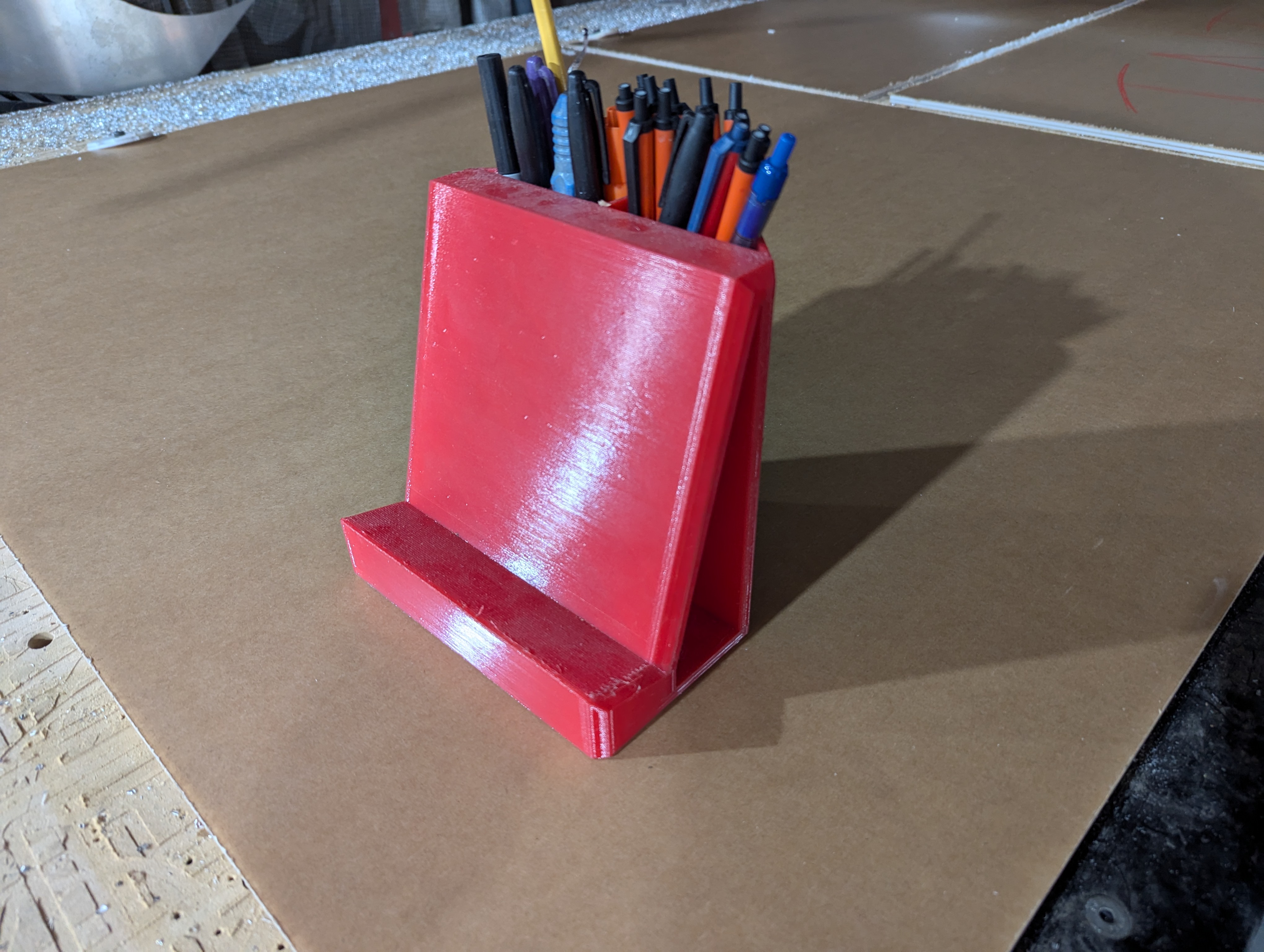 Tablet stand with storage