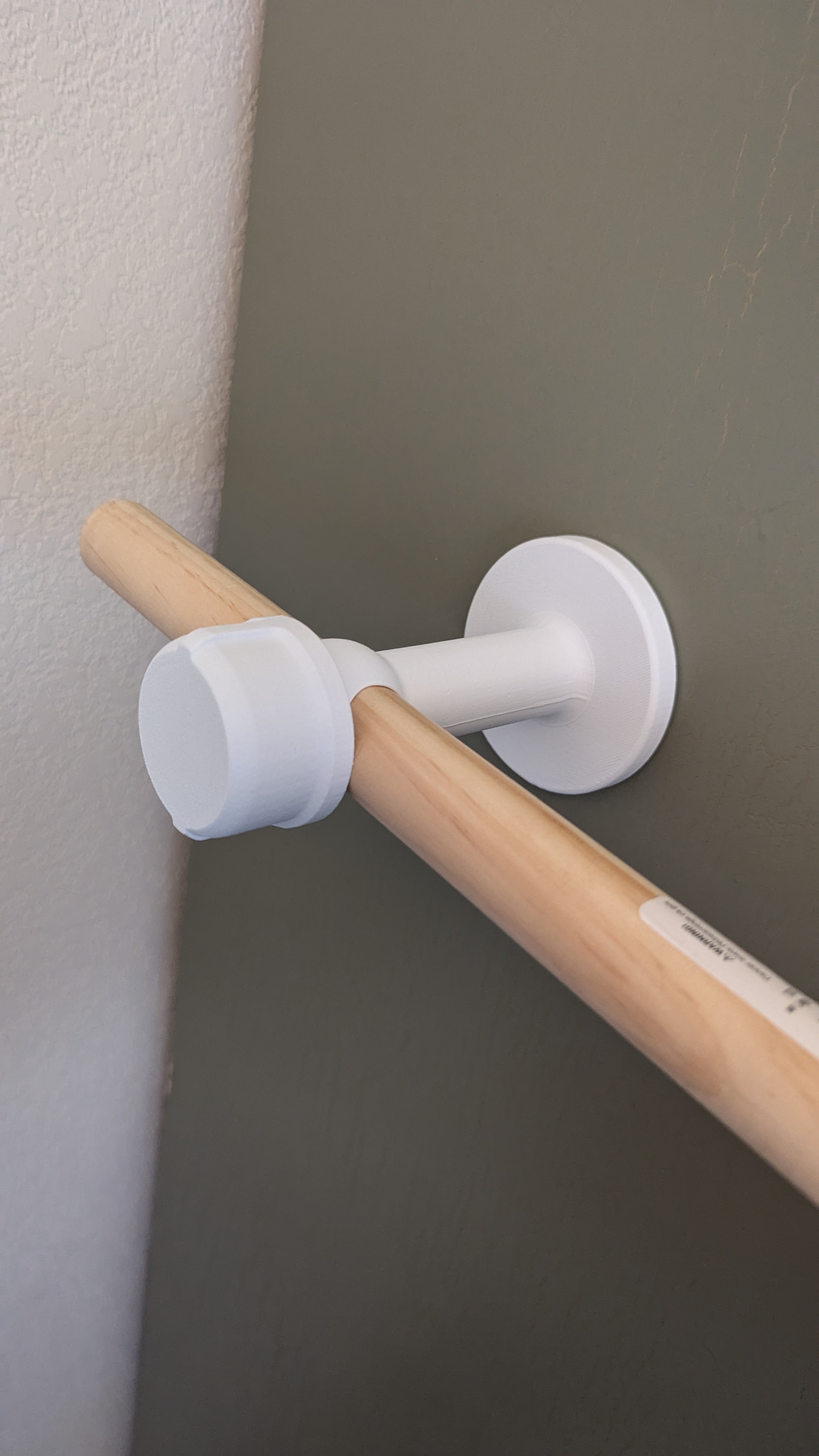 Industrial Style Curtain Rod Holder