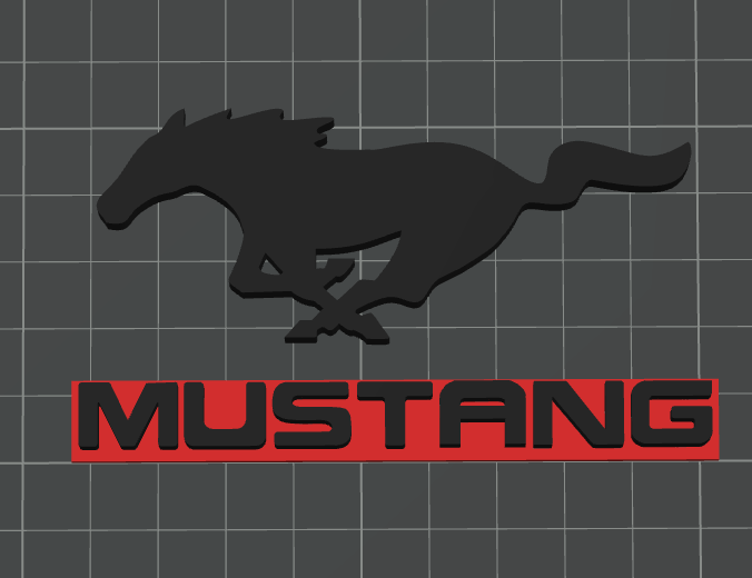 LOGO MUSTANG par GABRIEL_3D | Téléchargez gratuitement un modèle STL ...