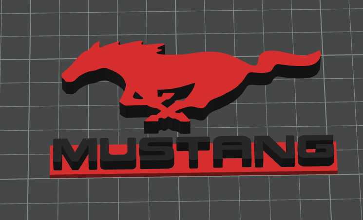 LOGO MUSTANG par GABRIEL_3D | Téléchargez gratuitement un modèle STL ...