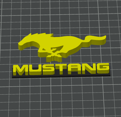 LOGO MUSTANG par GABRIEL_3D | Téléchargez gratuitement un modèle STL ...