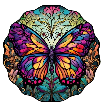 HueForge Stained Glass Butterfly 3 by tlavedas | Download free STL ...