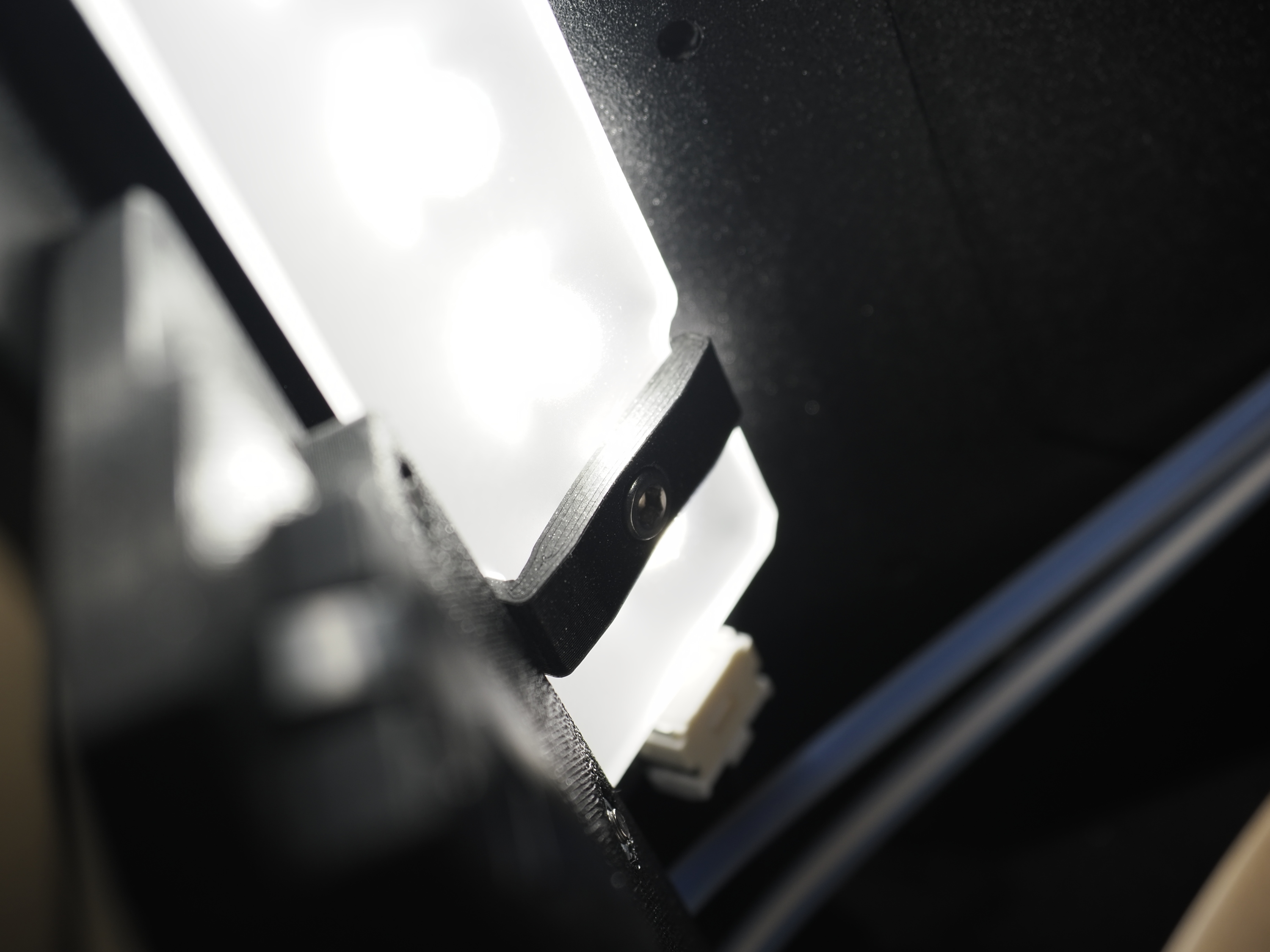 Top mounted LED Strip Add-on bracket for Slider Lock Latch