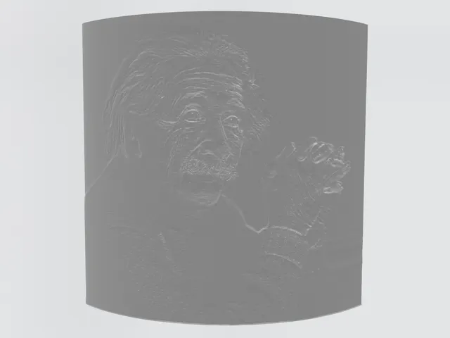 Albert Einstein Lithophane