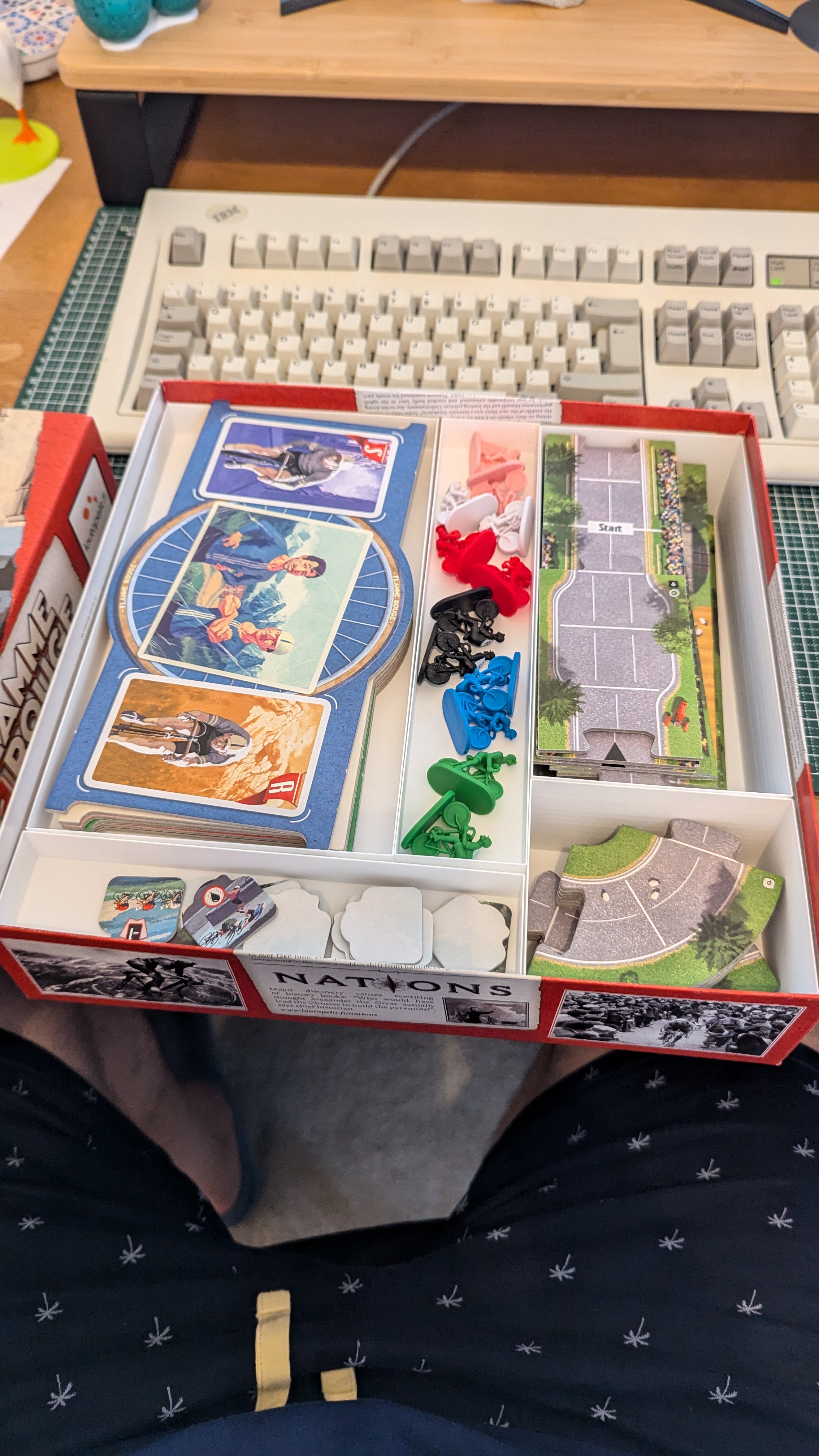 Flamme Rouge boardgame insert