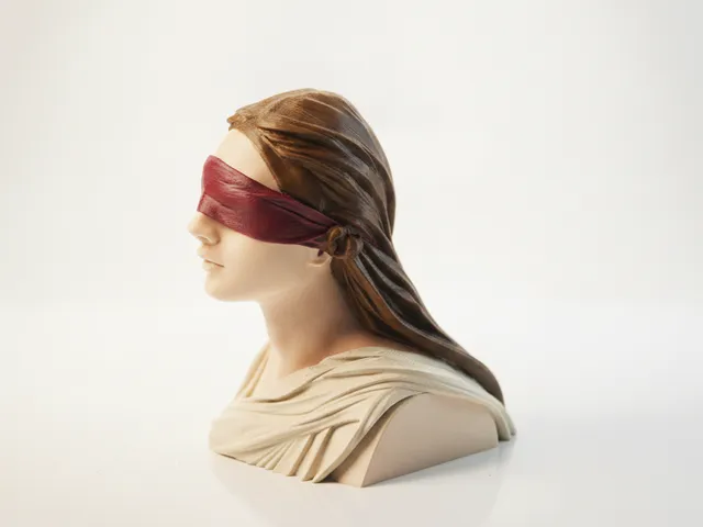 Blindfolded Woman Bust Female Figure 3D Printable