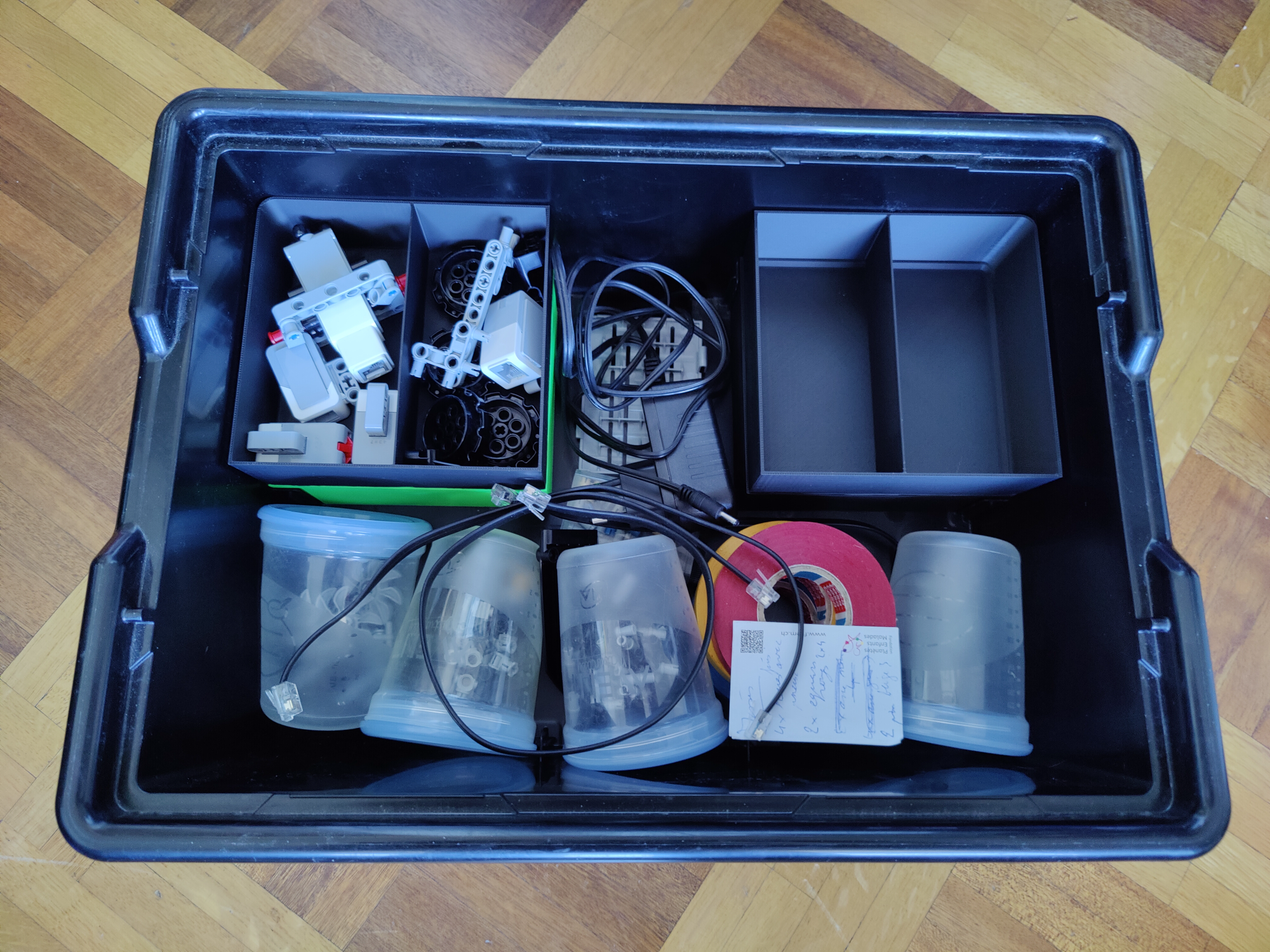 2 layers bin dividers - for Lego Education / Lego Mindstorms / Lego Spike box