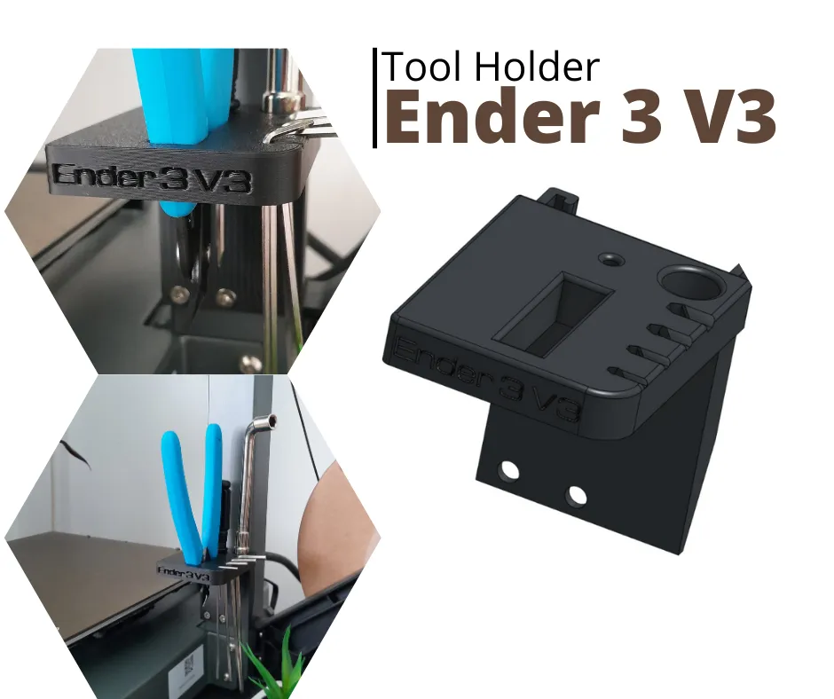 Ender 3 V3 ( core xz ) Tool holder V2 Now much better by