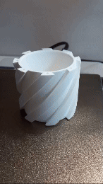 Dual color - dual function "impossible" box / vase