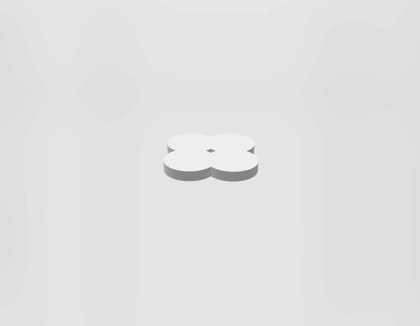 Gradient Infill Cloverleaf Test Block