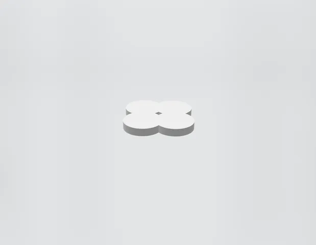 Gradient Infill Cloverleaf Test Block