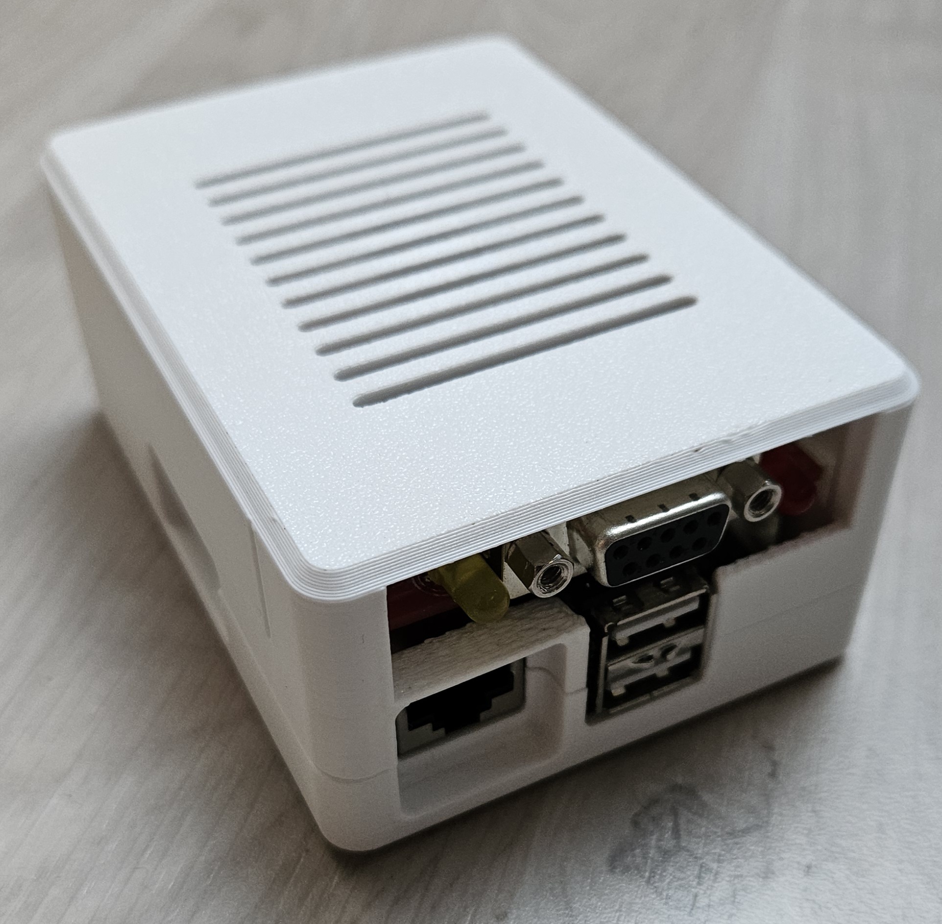 Raspberry Pi 1 B case with TNC attached