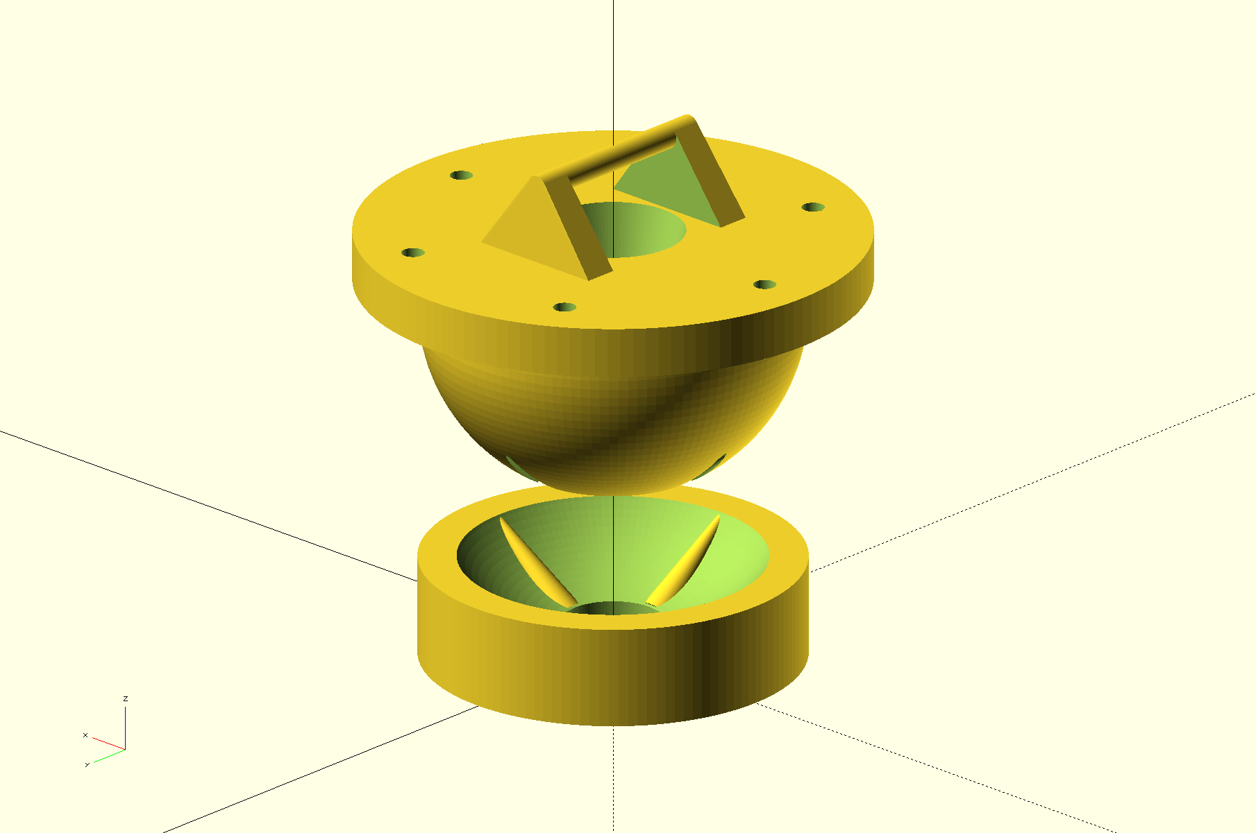 Bungee-sprung Coupling, Self-Resetting