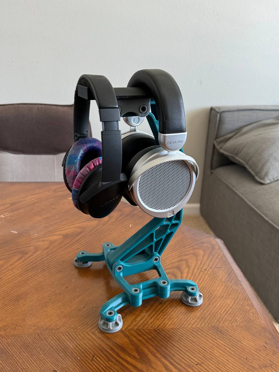 Double headphone rest - for the Industrial Stand 3D model thumbnail