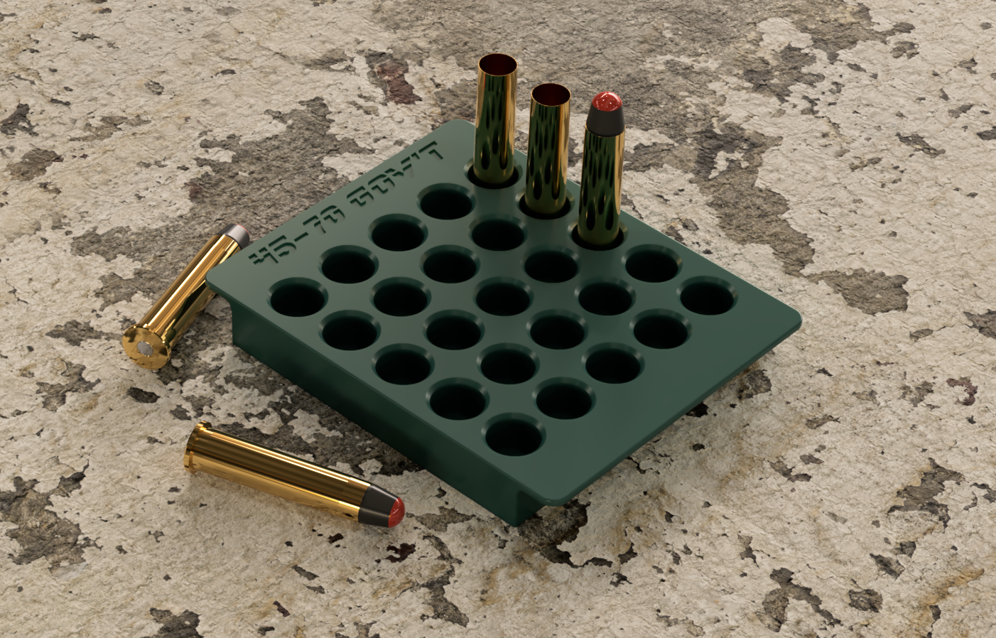 RCBS style Reloading Tray for 45-70 Government Cartridges